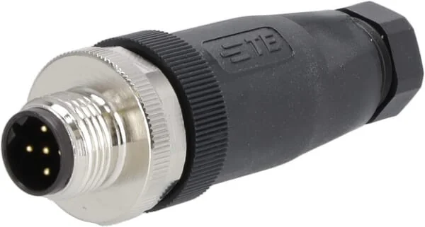 Non Branded - M1205MA18B - Plug 5 P. Male M12 Code-B