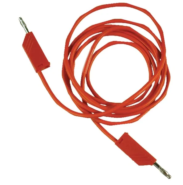 Non Branded - SML200RN - Cable 2x Plug 4mm Red 2m