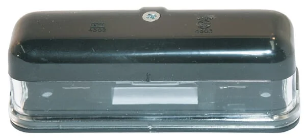 Non Branded - TOR4527 - Number Plate Light 5w, Rectangular, 12v, Transparent, Bolt On, 110x39x45mm