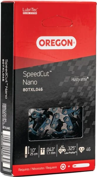 Oregon - 80TXL046E - Saw Chain .325, 46 dl, 10" Speedcut™ Nano, Oregon