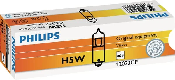Philips - GL12023CP - Light Bulb Conventional H5W 12V 5W BA9S Philips
