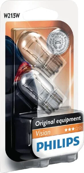 Philips - GL12066B2 - Light Bulb Conventional W21/5W 12V 5W W3x16Q Philips
