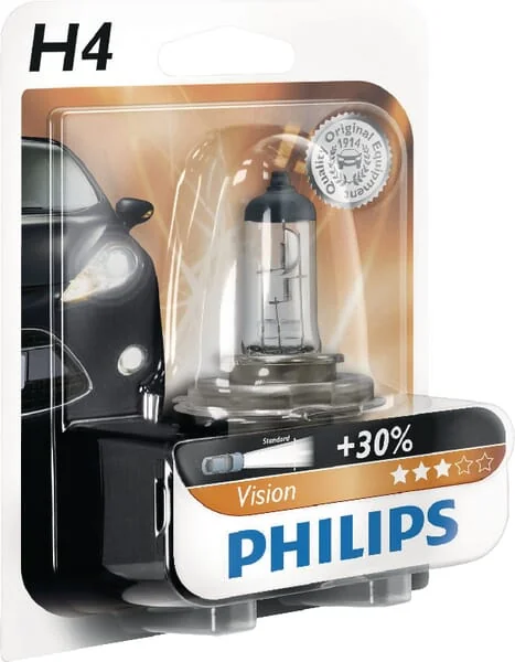 Philips - GL12342PRB1 - Halogen Bulb H4 12V 55W P43T-38 White Philips
