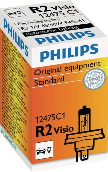 Philips - GL12475C1 - Light Bulb Halogen R2 12V 45W/40W P45T Philips