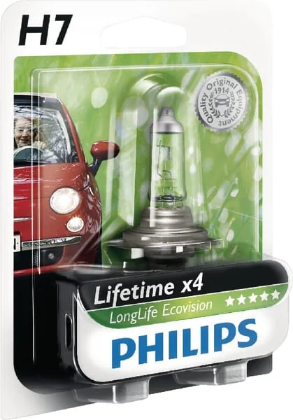 Philips - GL12972LLECOB1 - Light Bulb Halogen Tube H7 12V 55W PX26D White Philips