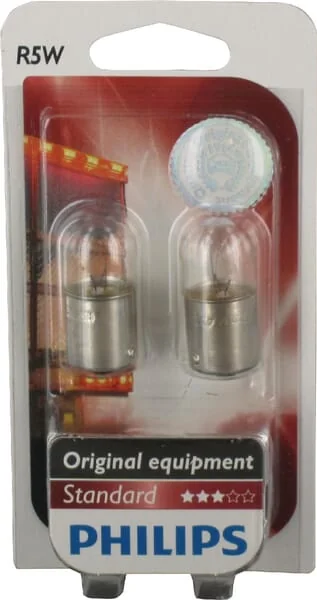 Philips - GL13821B2 - Light Bulb Incandescent Tube R5W 24V 5W BA15S White Philips