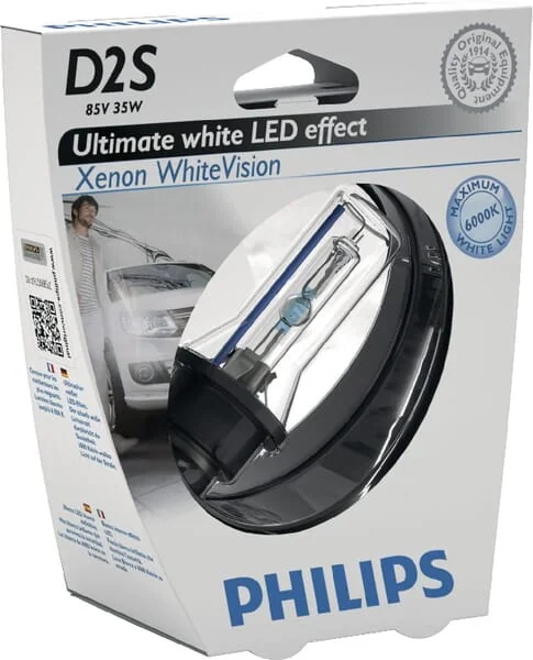 Philips - GL85122WHVS1 - Light Bulb Xenon D2S 85V 35W P32D-2 White Philips
