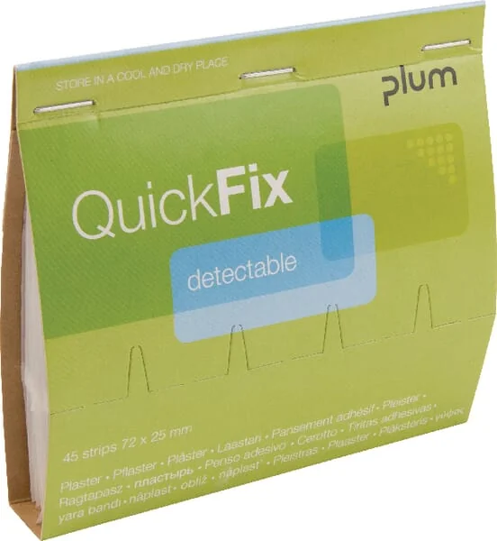 Plum - PLUM5513 - Quickfix Detectable 45 Plasters Refill