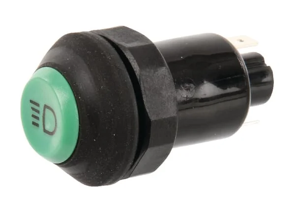 Pneutron - 11110810PN - Switch, Headlights, Round, Green