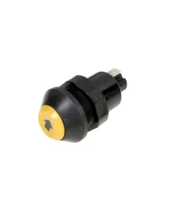 Pneutron - 11245400PN - Push Switch, Lift and Lower, Round, Yellow