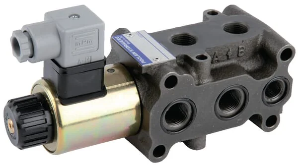 Poclain - 6KVH1012VFL - Control Valve 6/2, 1/2 12Vdc. Flange-Compatible