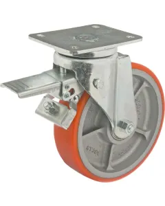 Ro Carr - WH700P200 - Swivel Wheel Polyurethane Total Stop