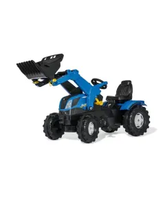 Rolly Toys - R61125 - Pedal Tractor With Front Loader, New Holland T7, From 3 Years, Rollyfarmtrac