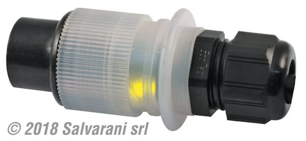 Salvarani - 25036200LEM20 - 3 Pole Plug 10A 12V, 2x LEDs