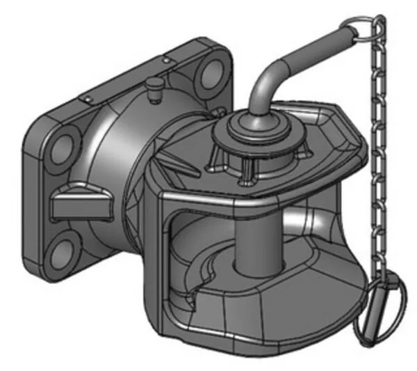 Scharmüller - 05141501A02 - Clevis Types 140x80 M20 K1 (Diameter 31.5mm)