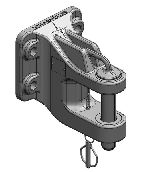 Scharmüller - 05161600A90 - Clevis Types Cat. 3 Diameter 38 160x100 M20