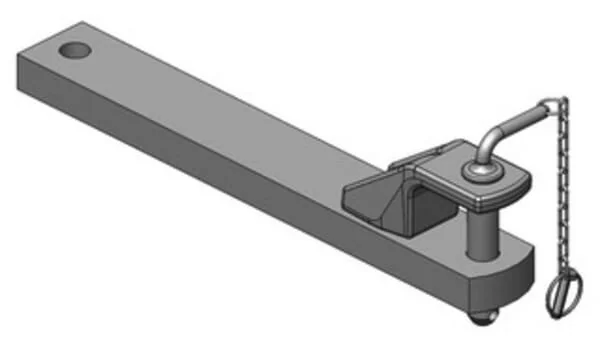 Scharmüller - 108206100A16 - Drawbar 90x40 L640mm CAT. 2 Diameter 31,5mm