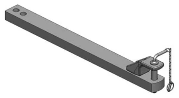 Scharmüller - 108210450A02 - Drawbar 90x50 L1045mm CAT. 2 Diameter 31,5mm