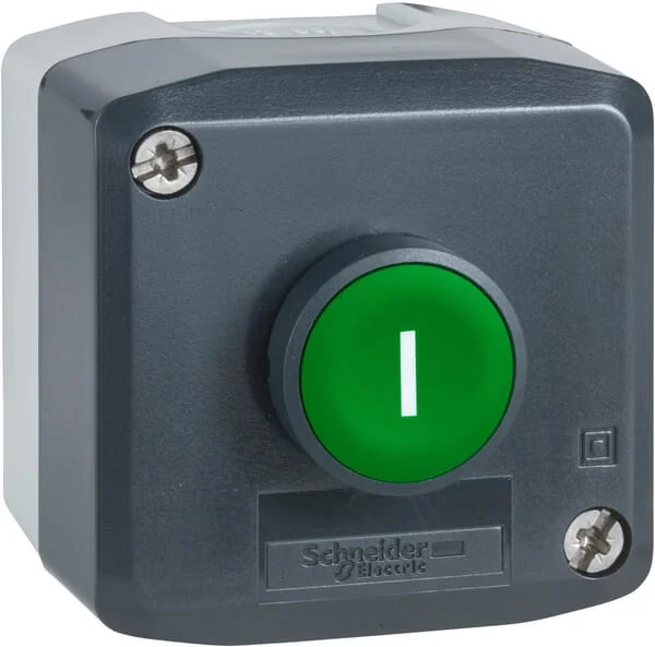 Schneider Electric - XALD102 - Push Button Box, Green, I