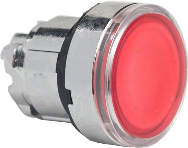 Schneider Electric - ZB4BH043 - Signal Pushbutton, Red, Lock