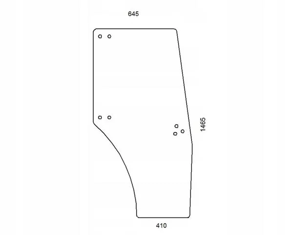 SDF - 00098821010 - Complete Door Glass