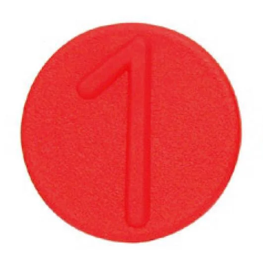 Stauff - SKV9FCL1RED - Marker Clips 1, Red