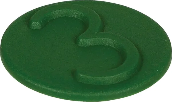 Stauff - SKV9FCL3GREEN - Marker Clips 3, Green