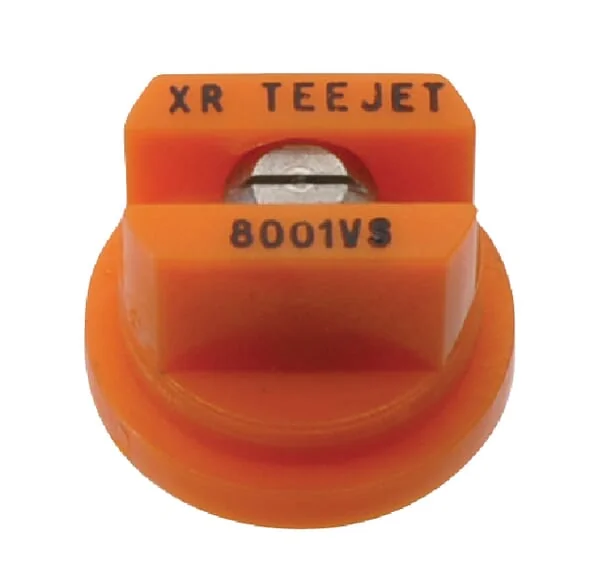 TeeJet - XR8001VS - Flat Fan Nozzle XR 80° 01 Orange Stainless Steel TeeJet