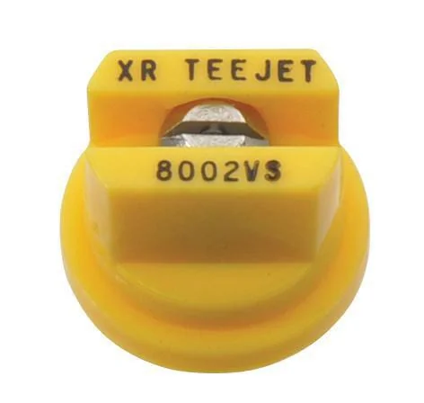 TeeJet - XR8002VS - Flat Fan Nozzle XR 80° 02 Yellow Stainless Steel TeeJet
