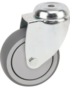 Tente - 2470PJP100P3011 - Swivel Wheel Rubber O100x32mm with Bolt Hole Mounting