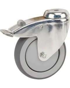 Tente - 2477PJP100P3011 - Swivel Wheel Rubber Total Stop Bolt Hole Mounting