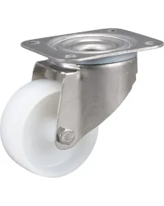 Tente - 8470UOO080P62 - Tente Stainless Steel Swivel Castors With Plastic Tread