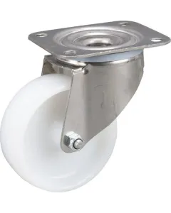 Tente - 8470UOO100P62 - Tente Stainless Steel Swivel Castors With Plastic Tread