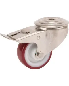 Tente - 8477UAD080P3013 - Tente Stainless Steel Swivel Castors With Plastic Tread