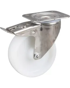 Tente - 8477UOO125P62 - Tente Stainless Steel Swivel Castors With Plastic Tread