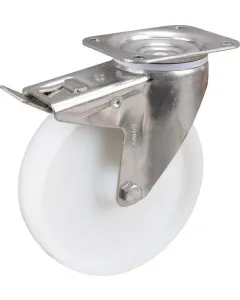 Tente - 8477UOO200P63 - Tente Stainless Steel Swivel Castors With Plastic Tread