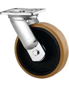 Tente - 9680FTP160P63 - Swivel Castor, Fork and Plate Steel-Welded, Zinc-Plated Chromated