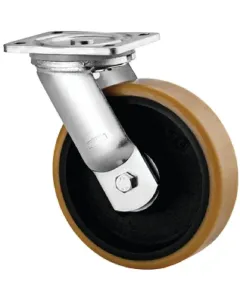 Tente - 9680FTP200P63 - Swivel Castor, Fork and Plate Steel-Welded, Zinc-Plated Chromated