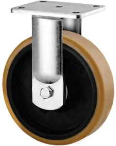 Tente - 9688ETP080P63 - Rigid Castor Fork and Plate Steel-Welded Zinc-Plated Chromated