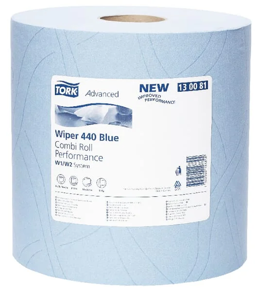 Tork - PM130081 - Paper Towel, Blue Roll, 24cm x 119m, 3Ply, Outer Diameter 260mm, 2 Rolls