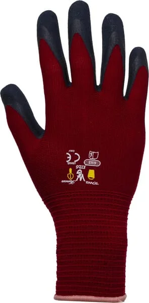 Towa - HS297331 - Gloves Red Fabric Size 8-11 Years Childs Kids By Towa