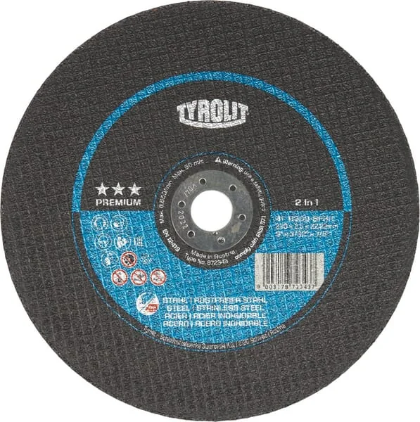 Tyrolit - 872343 - Cutting Disc Premium ST-SS 230x2.5