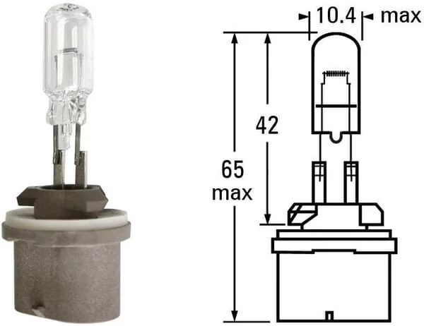 Vapormatic - VLC0887 - Incandescent Lamp 12V 55W PG13 Straight