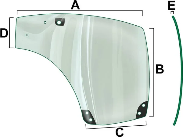 Vapormatic - VPM7423 - Door LH Glass
