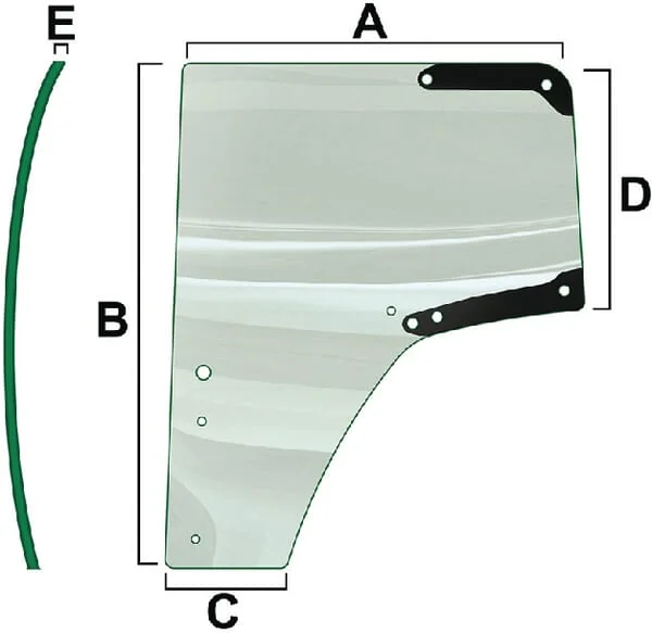 Vapormatic - VPM7468 - Left Hand Door Glass