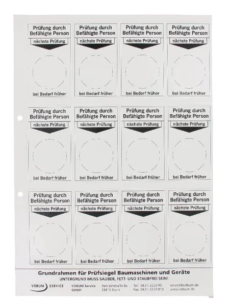 VDBUM - VDBPF0023 - Test Sticker