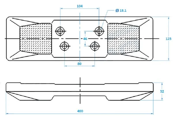 VemaTRACK - UP3742112 - Chain On Pad 400mm
