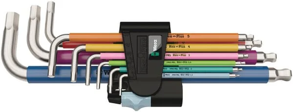 Wera - 05022669001 - Angle Screwdriver Set 3950/9 Hex-Plus Stainless 1