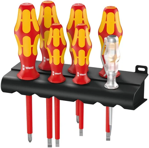 Wera - SC160I7 - Rack Screwdriver Set Kraftform Plus Series 100, Voltage Tester And Rack