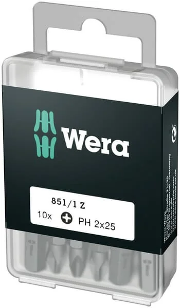 Wera - SC8511ZPH2DIY - Bits PH 2x25 10 Pieces